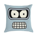 Bender's Face Soft Skin-Friendly Throw Pillow