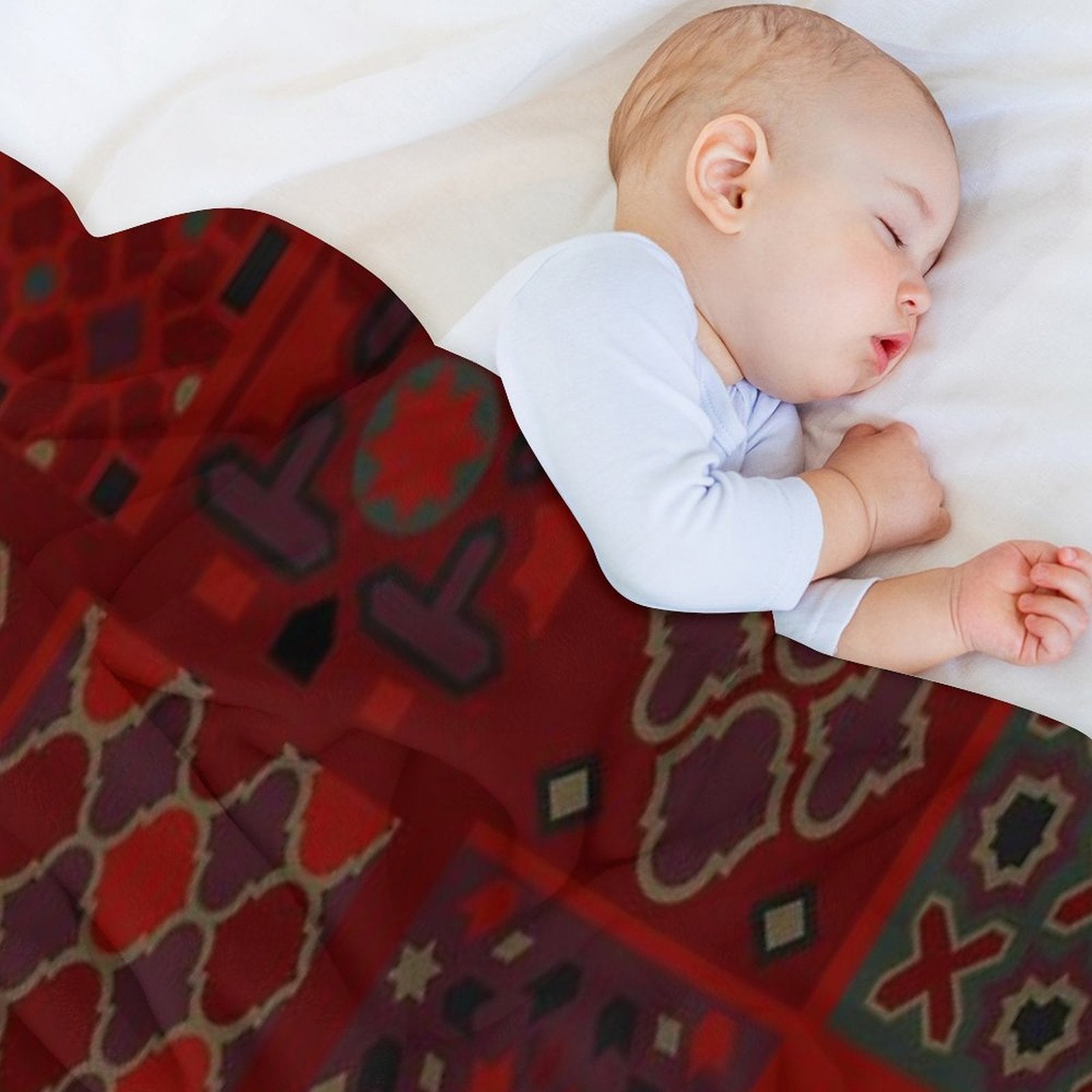 Moroccan Moments - Saffron Eco-conscious Throw Blanket