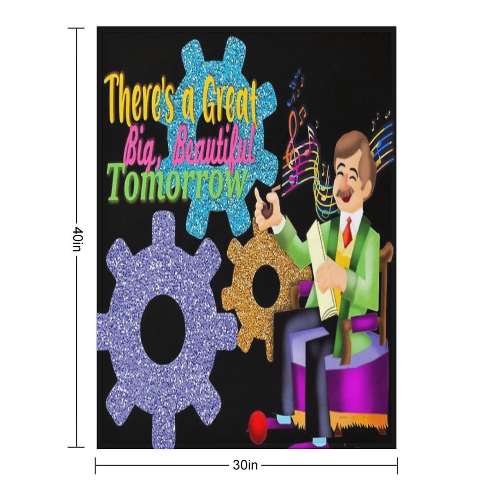 Carousel of Progress Durable Throw Blanket