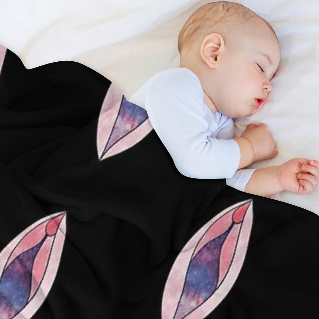 Galaxy Vulva Velvety-soft Throw Blanket