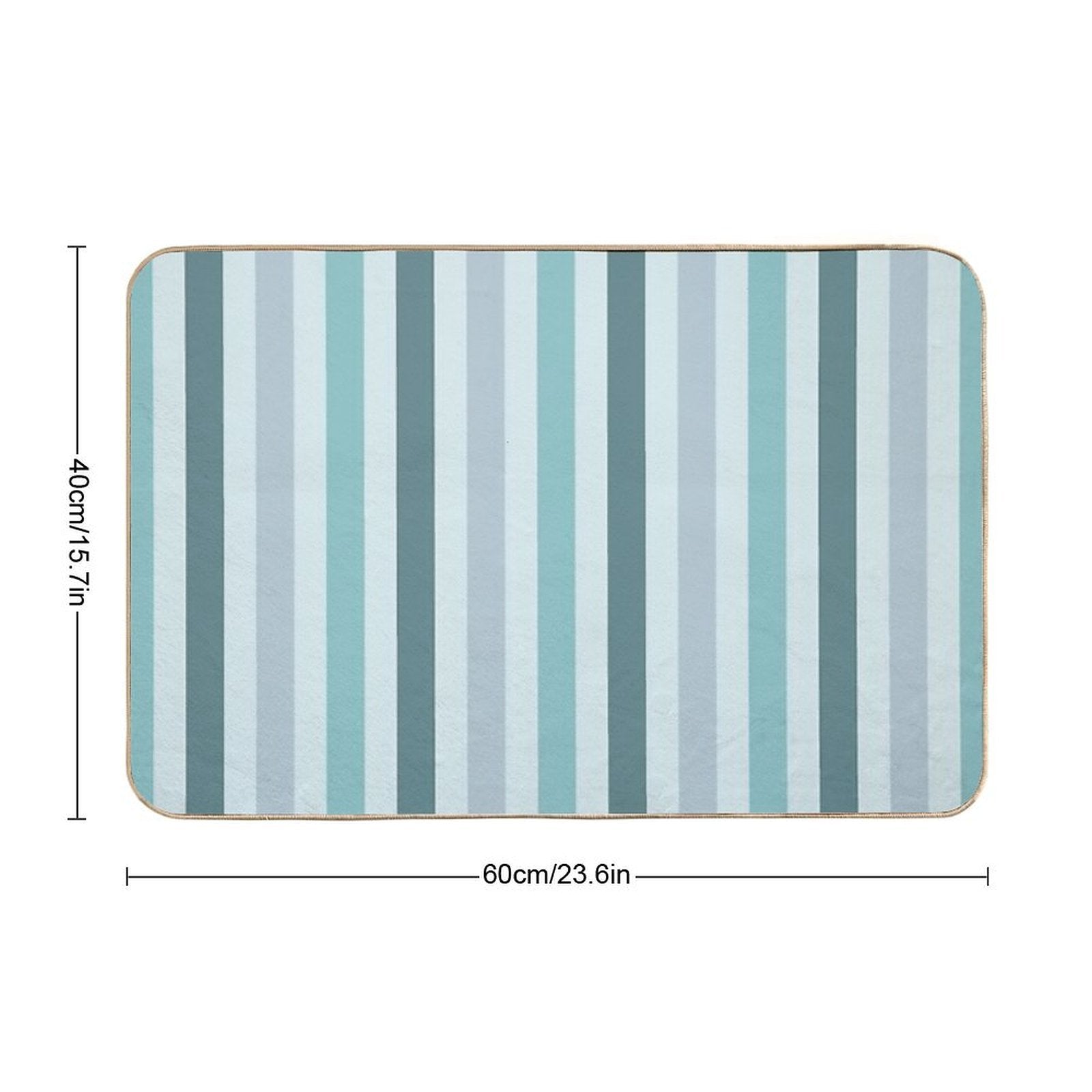Color Block Lines V  Easy Maintenance Bath Mat