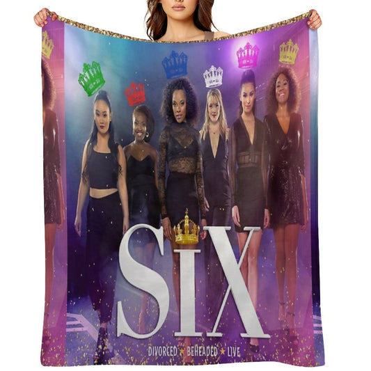 Six Broadway Cast Anti-pilling Throw Blanket