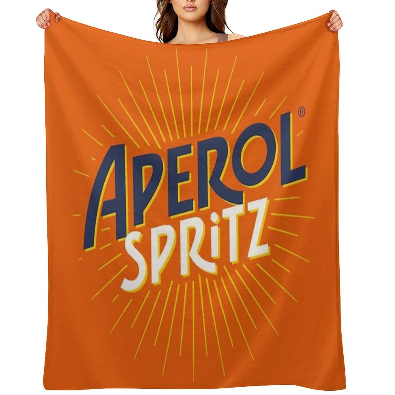 Aperol Spritz Orange Travel-friendly Throw Blanket