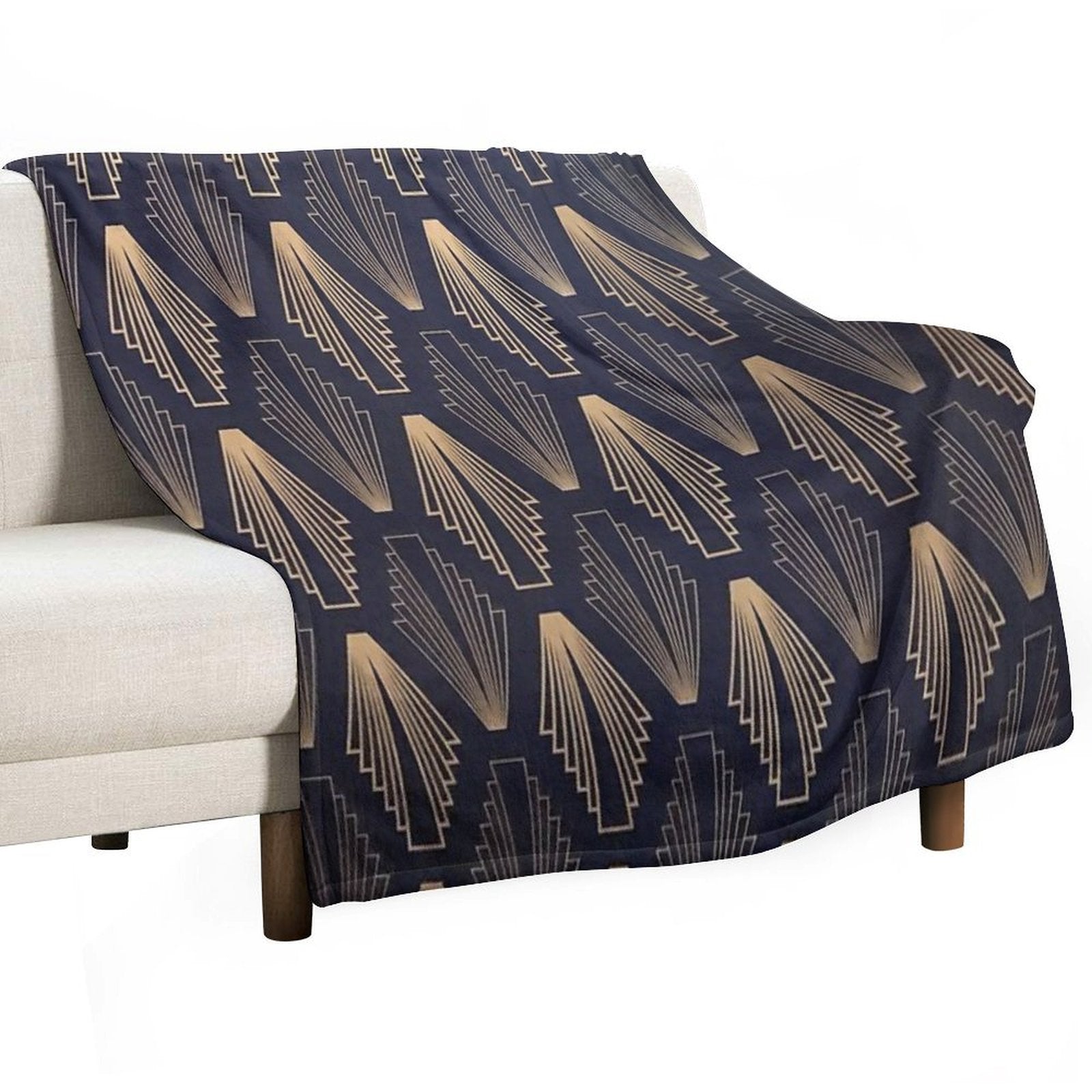 Art Deco Plush Throw Blanket