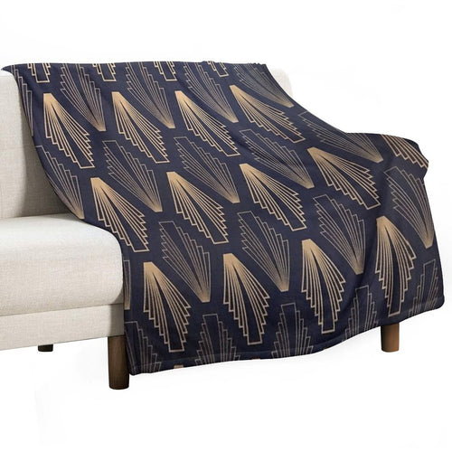 Art Deco Plush Throw Blanket