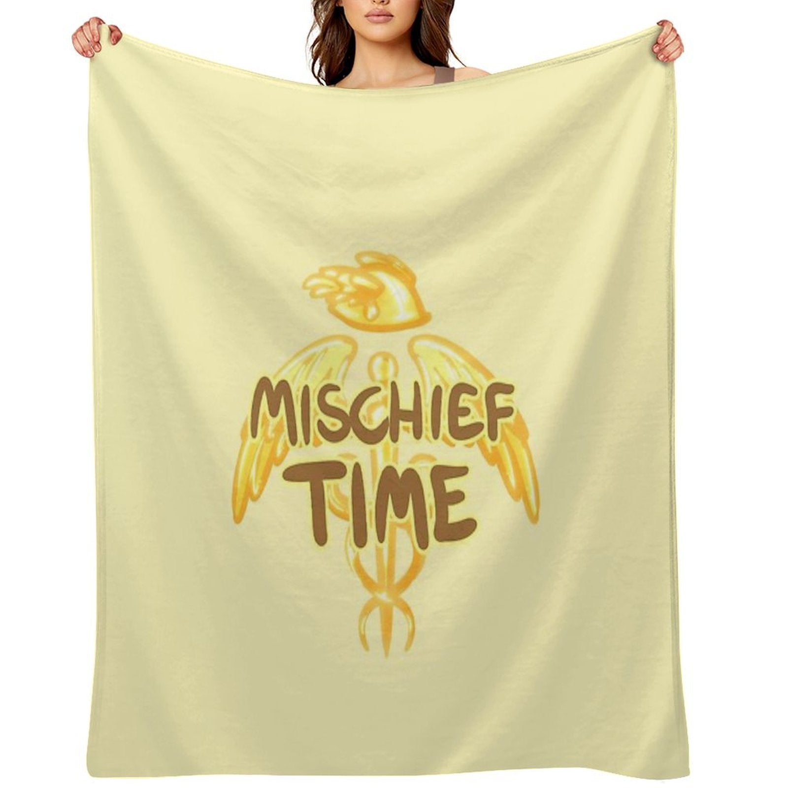 Mischief Time All-season Throw Blanket