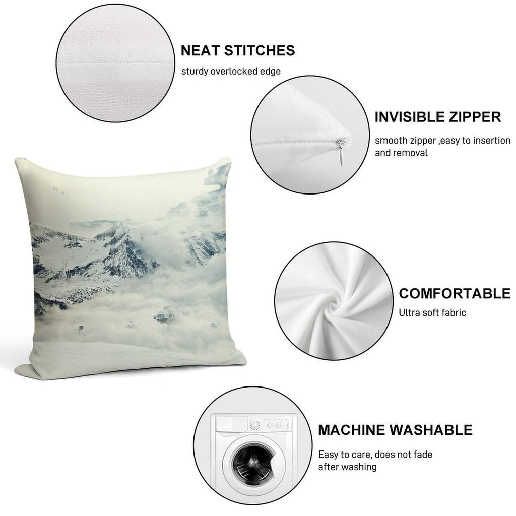 Frozen Planet Soft Shrink-Resistant Throw Pillow