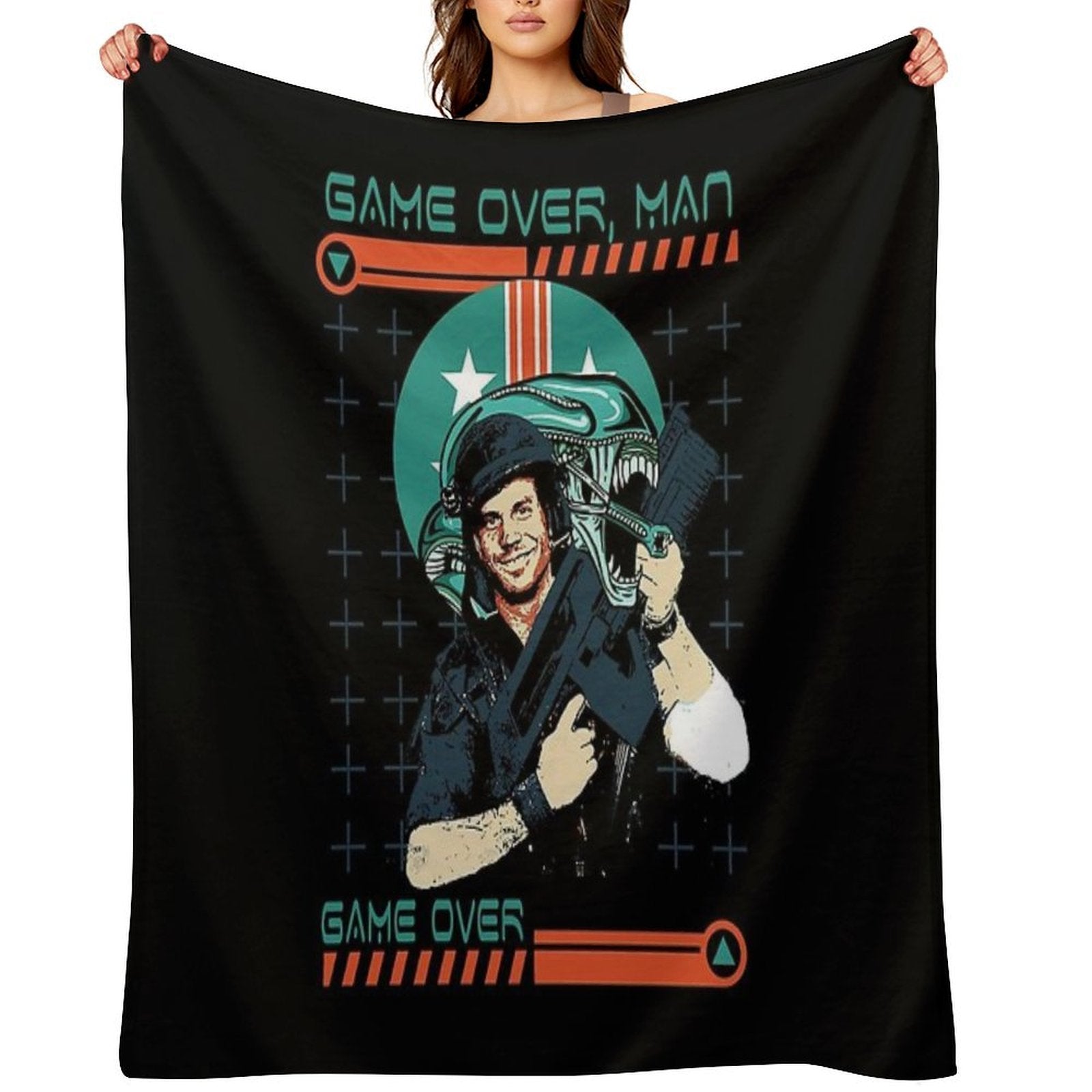 Aliens Game Over Man Multi-functional Throw Blanket