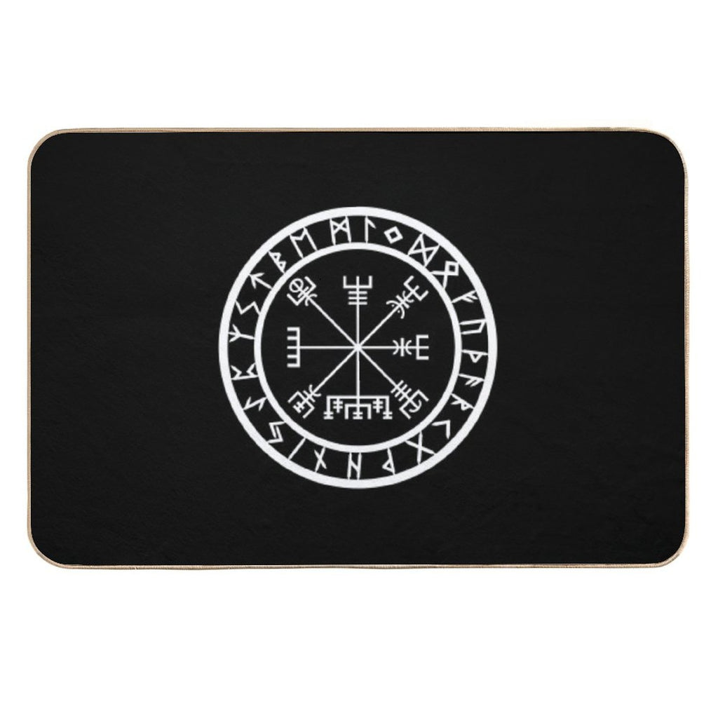 Vegvisir  Rune Circle (Variant II)  Easy To Clean Bath Mat