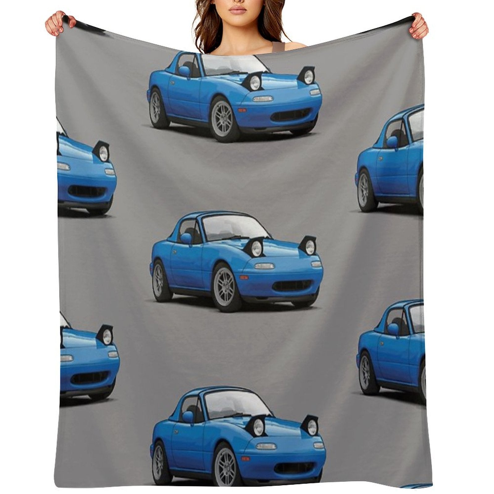 Mx5  Miata NA MK1 Illustration All-season Throw Blanket