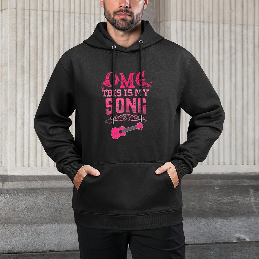 OMG This Is My Song Guitar Cowboy Howdy Western Design Versatile Streetwear Hoodie