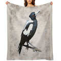 Australian Magpie Lightweight Throw Blanket