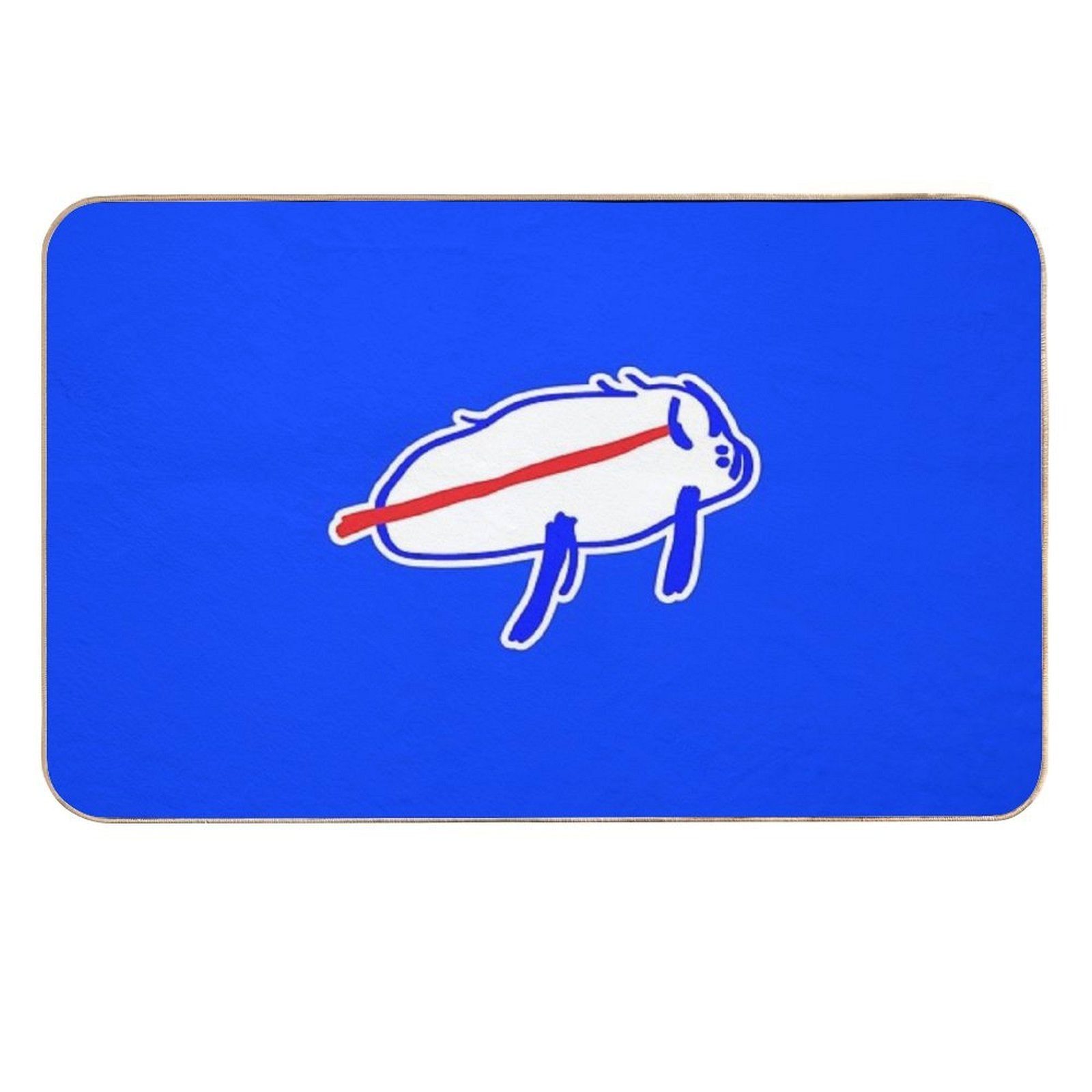Josh Allen Drawing  Non-Slip Bath Mat