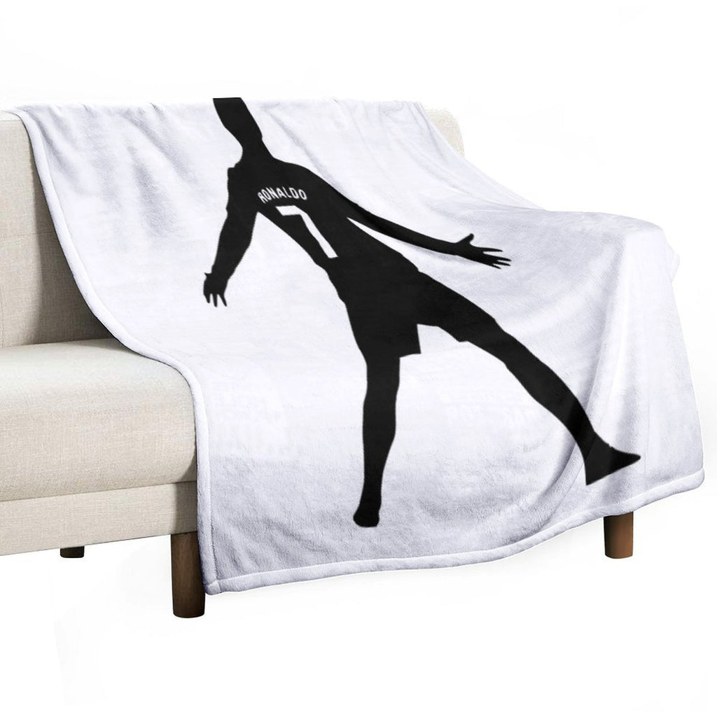 Christiano Ronaldo  CR7  Shadow Design Machine-washable Throw Blanket