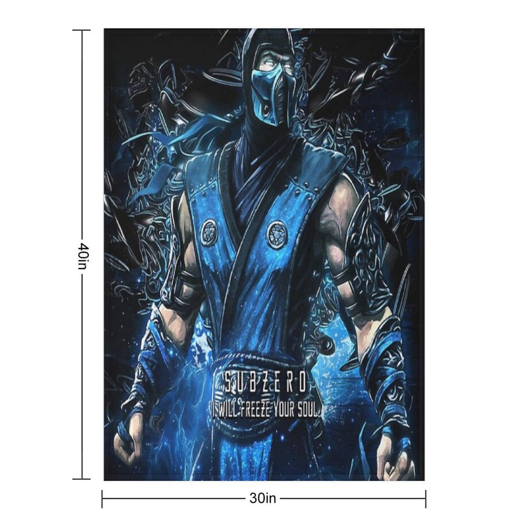 Mortal Kombat Subzero Machine-washable Throw Blanket