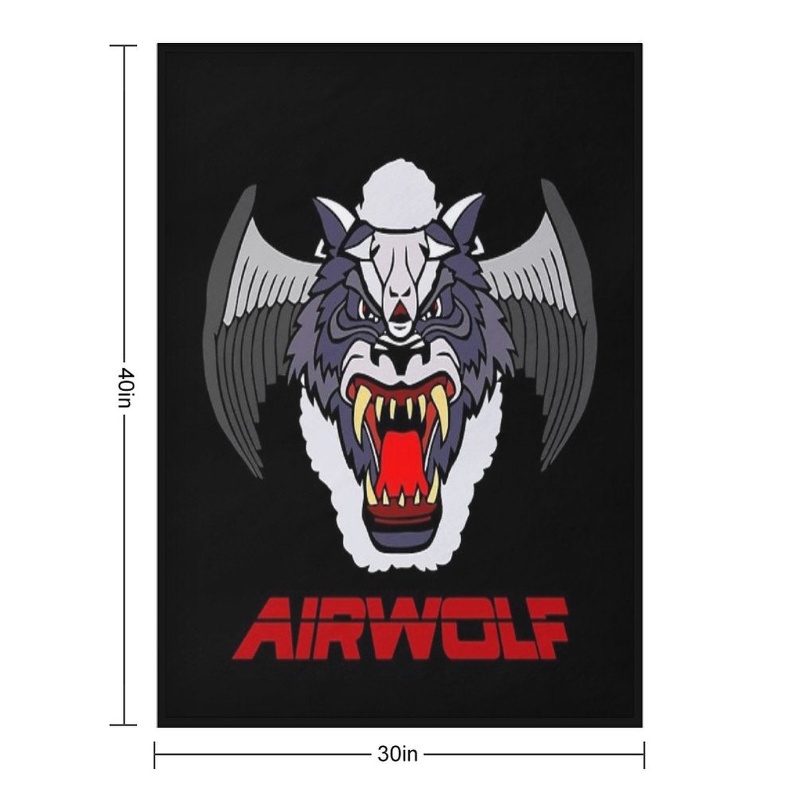 Airwolf Lightweight Throw Blanket
