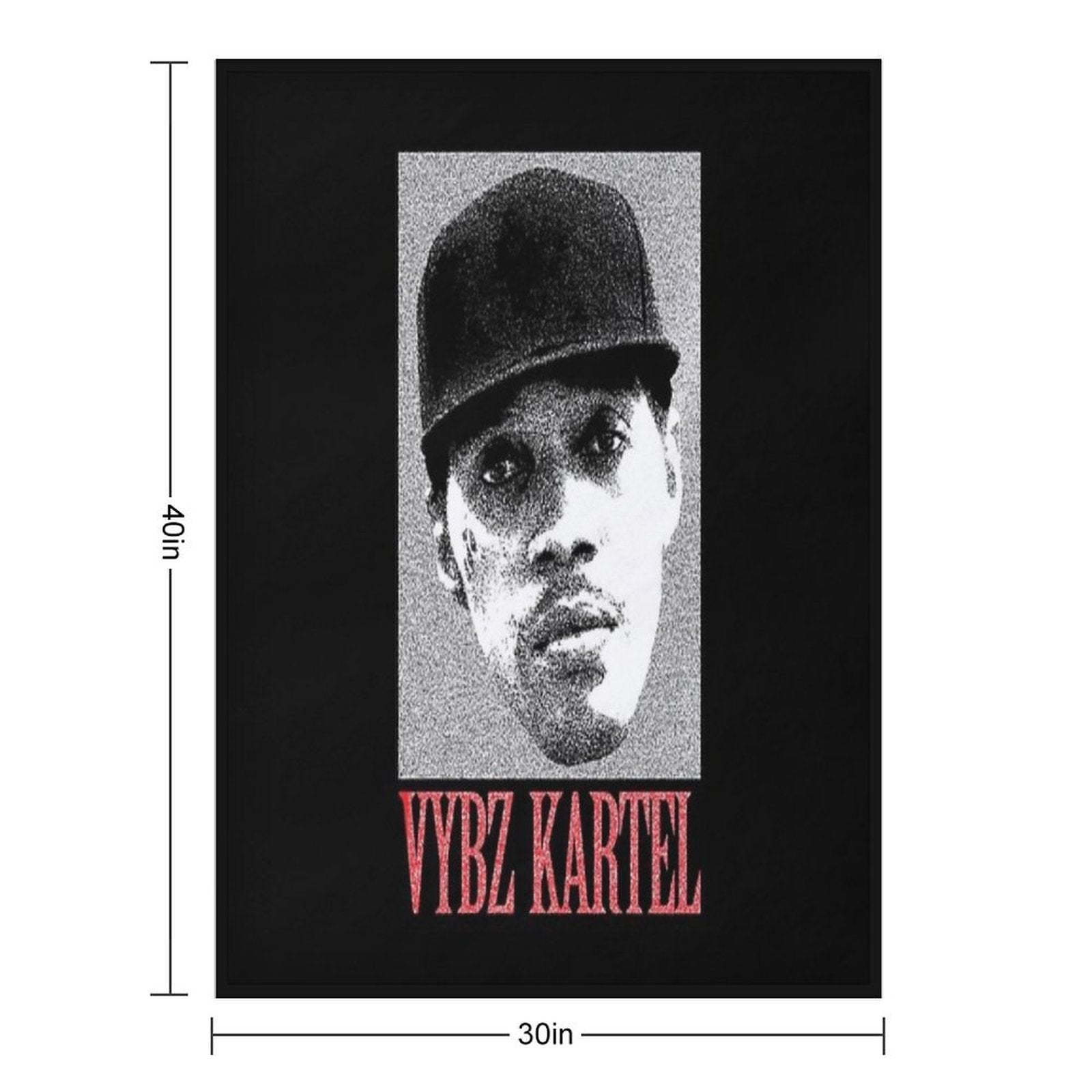 Vybz Kartel Worl Boss Easy Care Throw Blanket