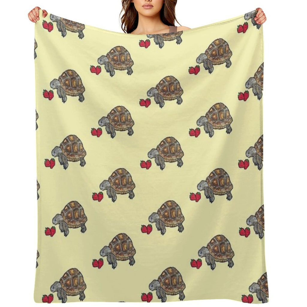 Happy Tortoise Sustainable Throw Blanket
