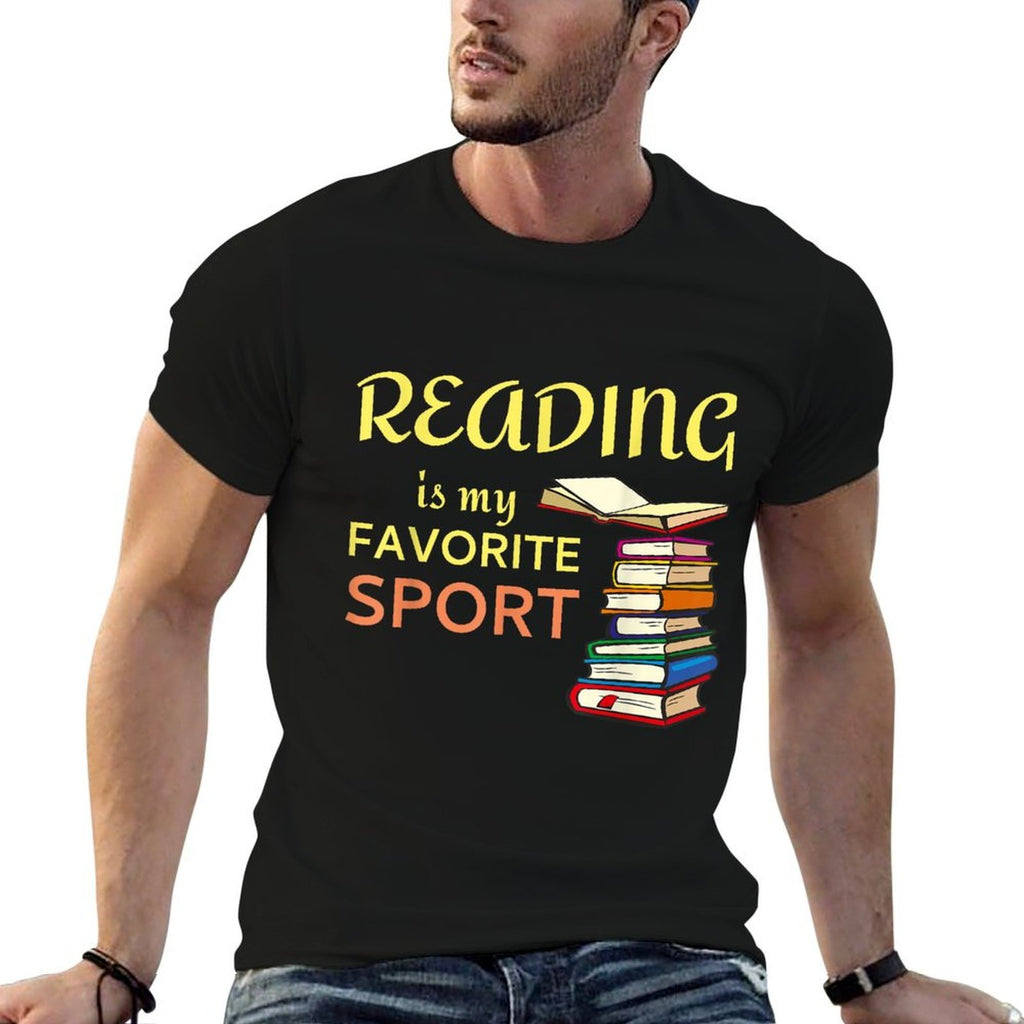 Funny Reading Is My Favorite Sport for Book Lovers  Polyester Blend T-Shirt