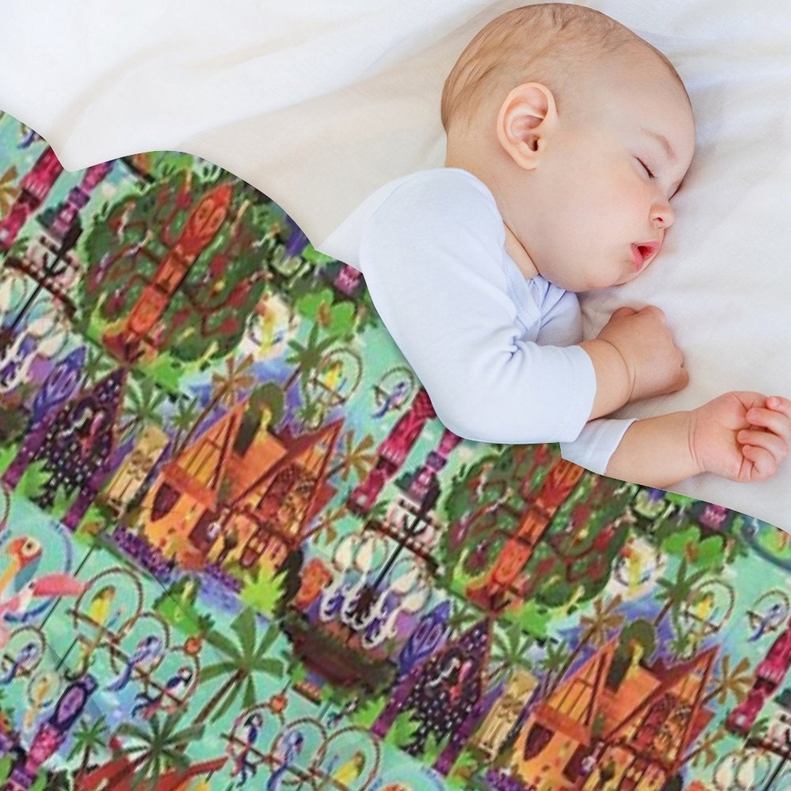 The ORIGINAL Enchanted Tiki Room Collage Gift-ready Throw Blanket