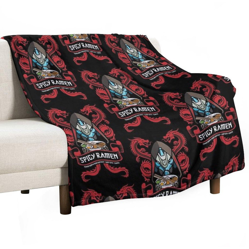Ramen Shop Quick-dry Throw Blanket