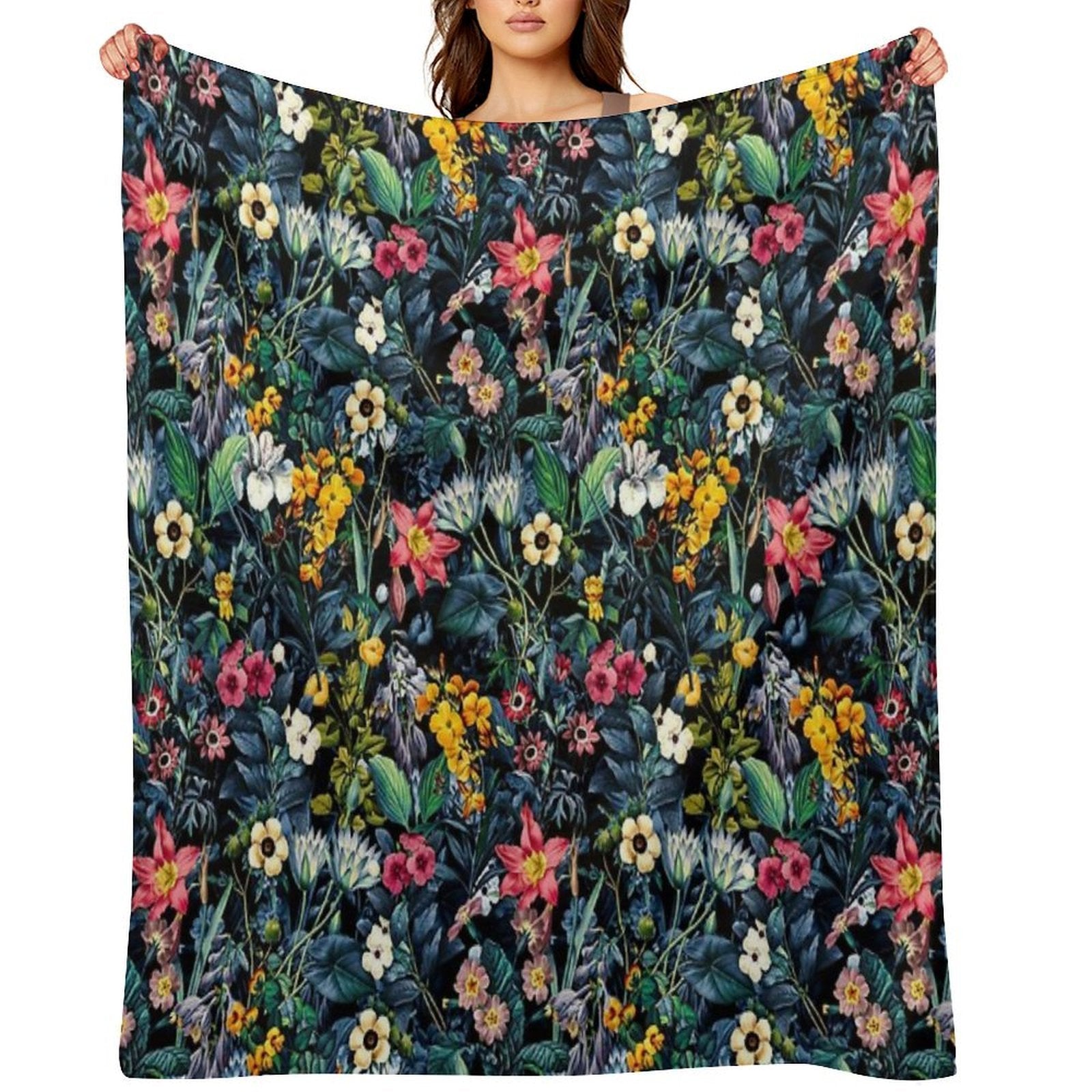 Exotic Garden Quick-dry Throw Blanket