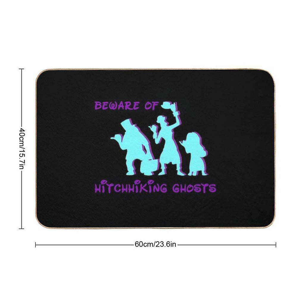 Beware Of Hitchhiking Ghosts  High-Traffic Bath Mat