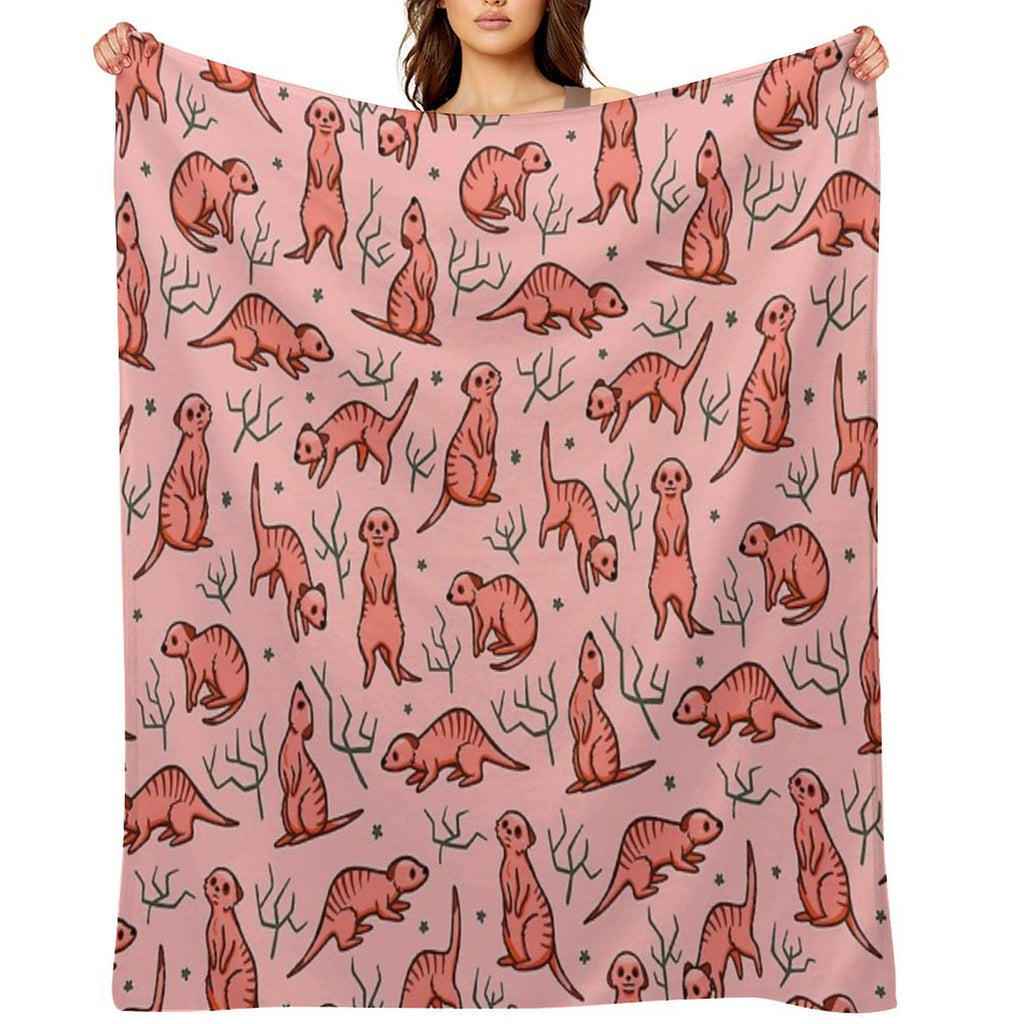 Major Meerkats All-season Throw Blanket