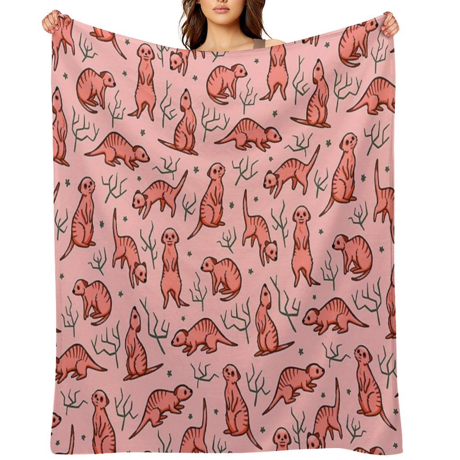 Major Meerkats All-season Throw Blanket
