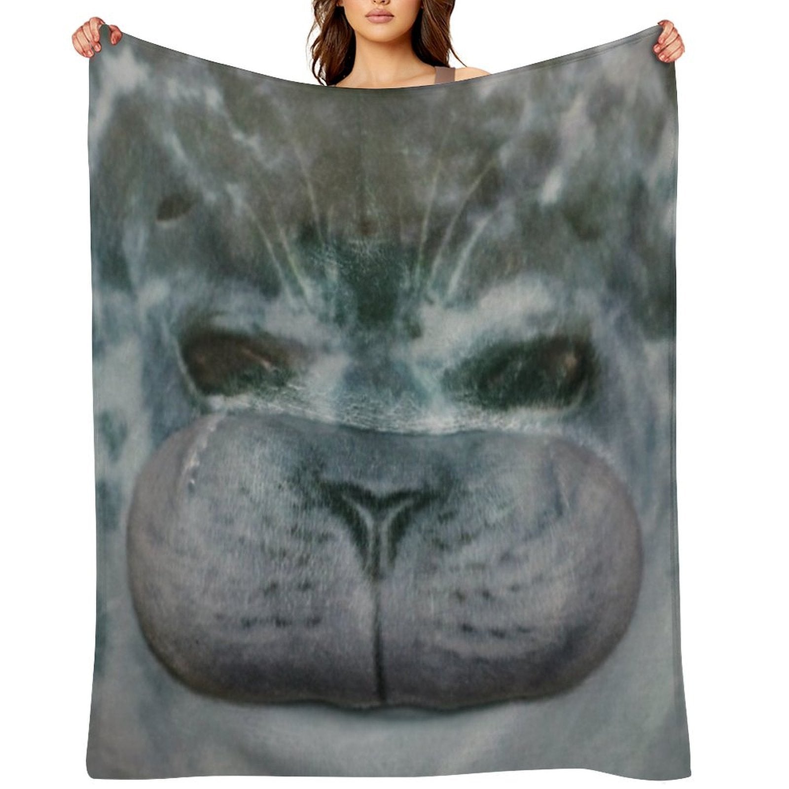 Chubby Blob Seal All-season Throw Blanket