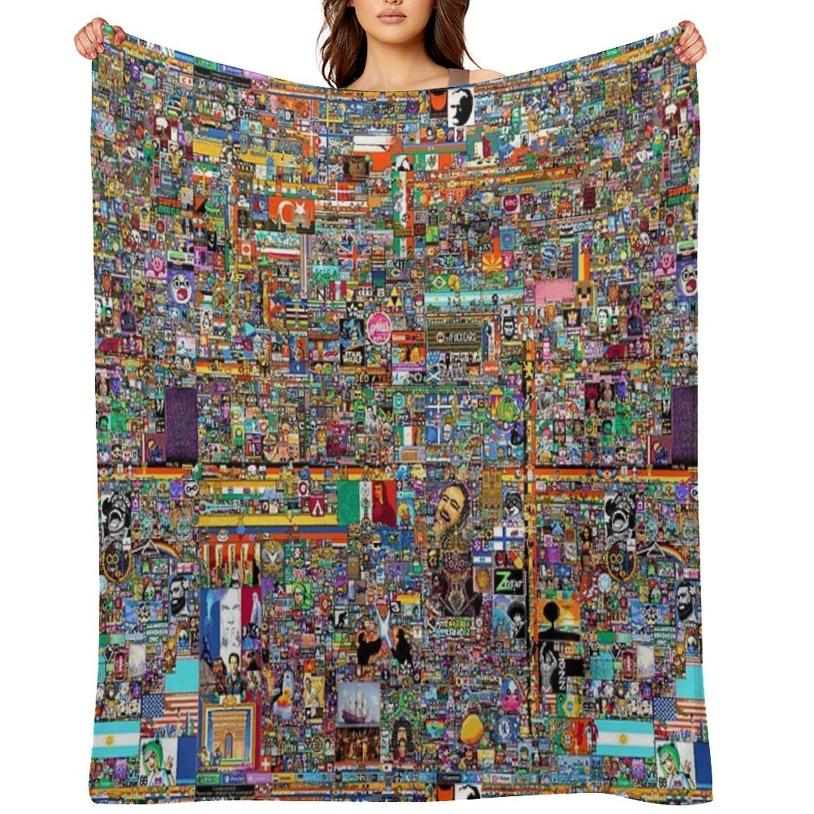 RPlace 2022 - 6000x6000 Comfort Throw Blanket