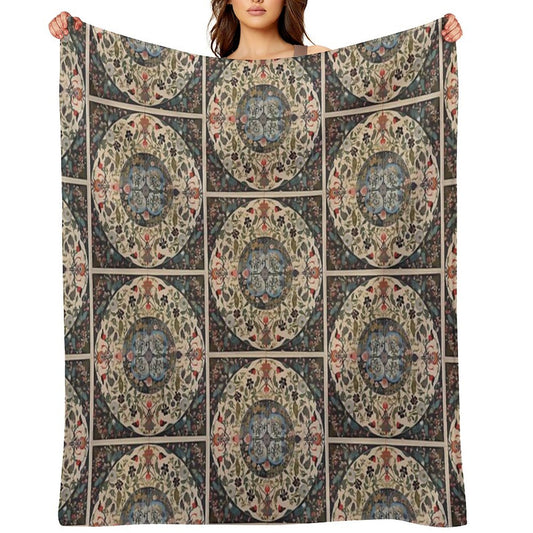 Vintage Art And Craft Styles Gift-ready Throw Blanket