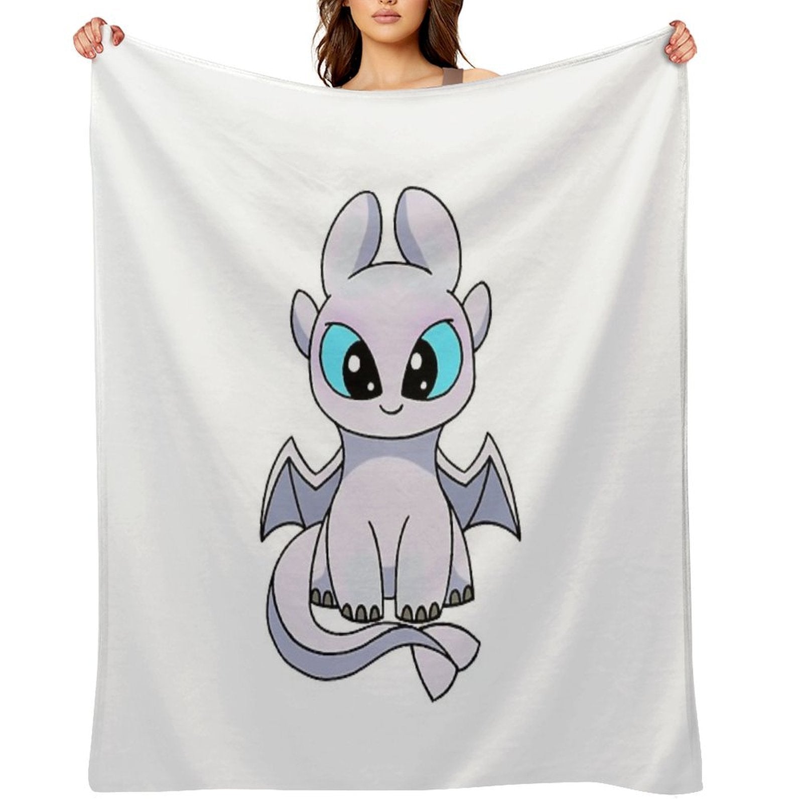 Light Fury Toothless Quick-dry Throw Blanket