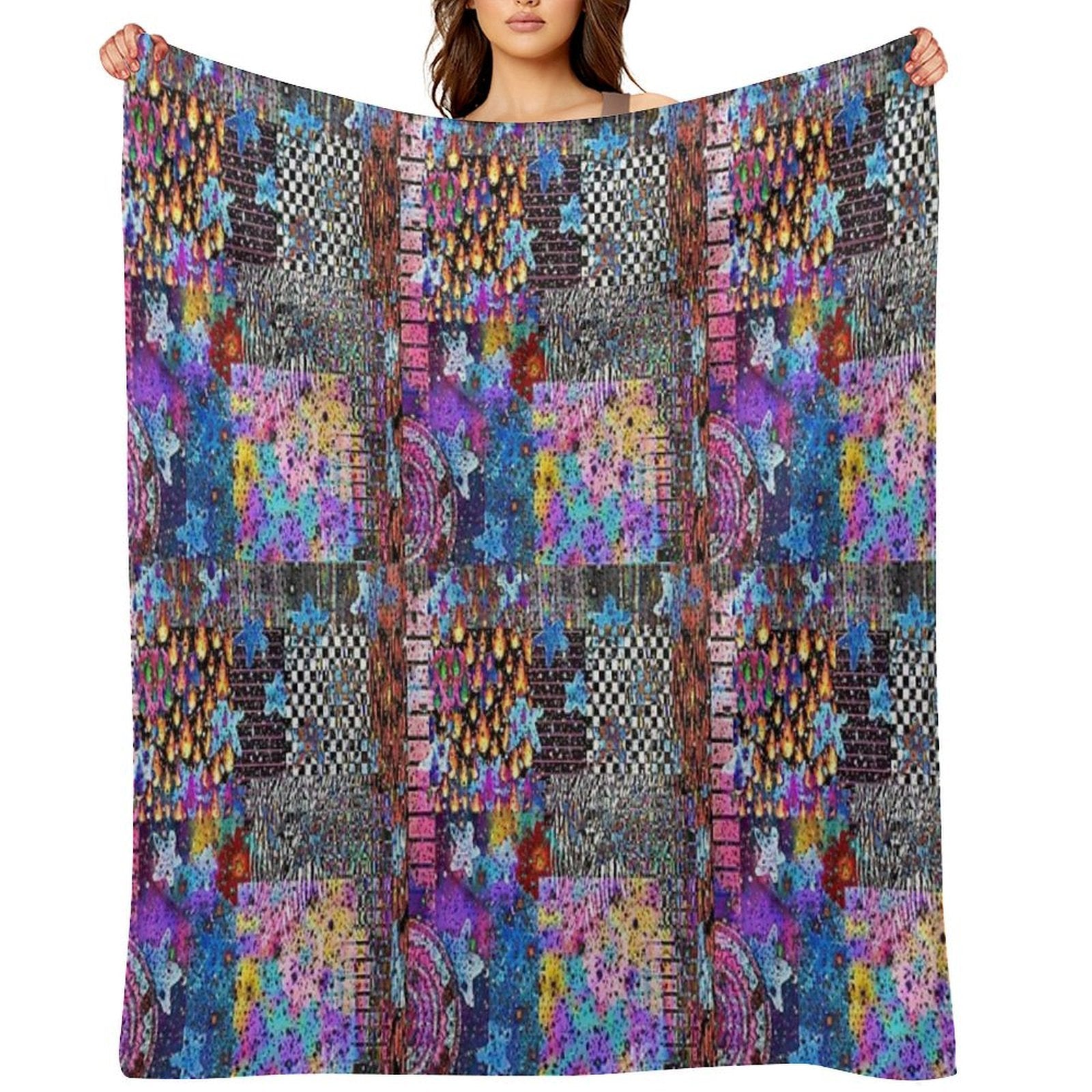 Printed Symphony Anti-pilling Throw Blanket