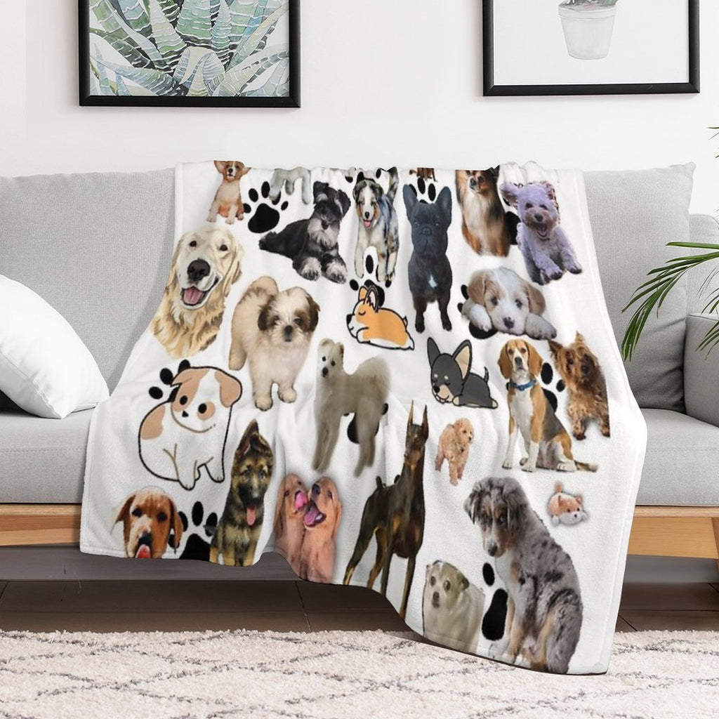 Dog Lovers Anti-pilling Throw Blanket