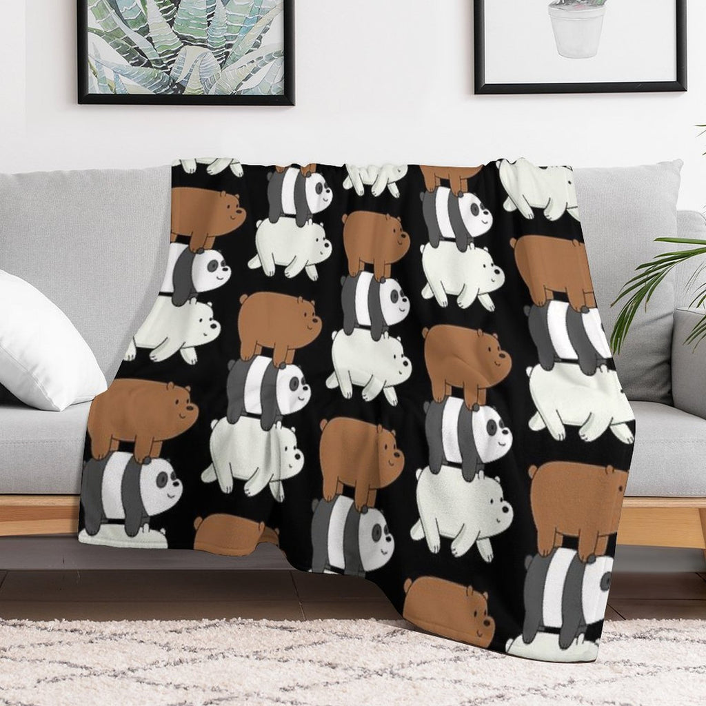 We Bare Bears Lightweight Throw Blanket