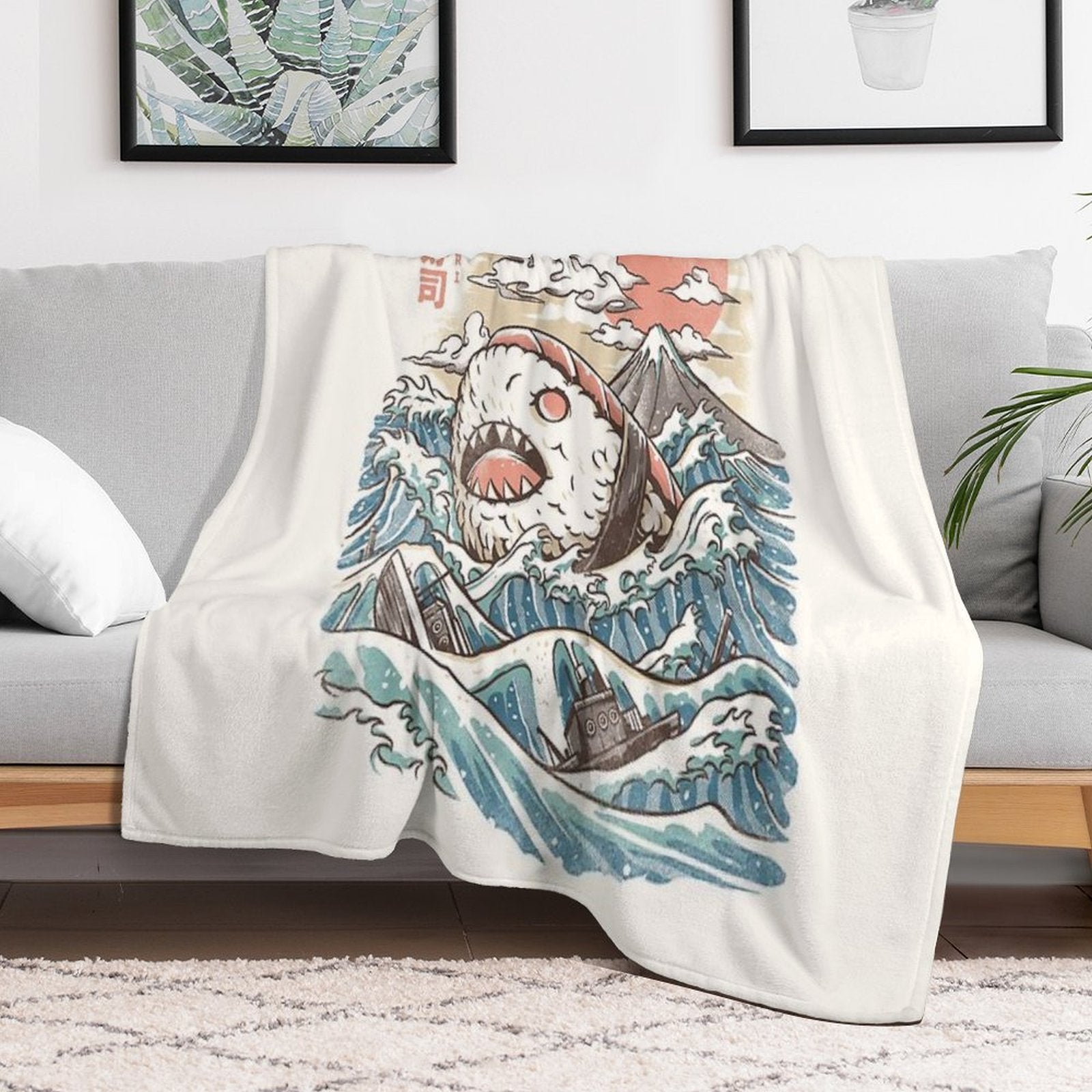 Sharkiri Sushi Versatility Throw Blanket