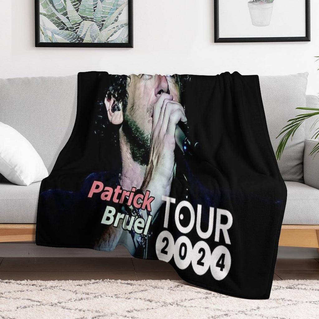 Bilanya Patrick Bruel Show Tour TOURNEE En ACOUSTIQUE 2022 Versatility Throw Blanket