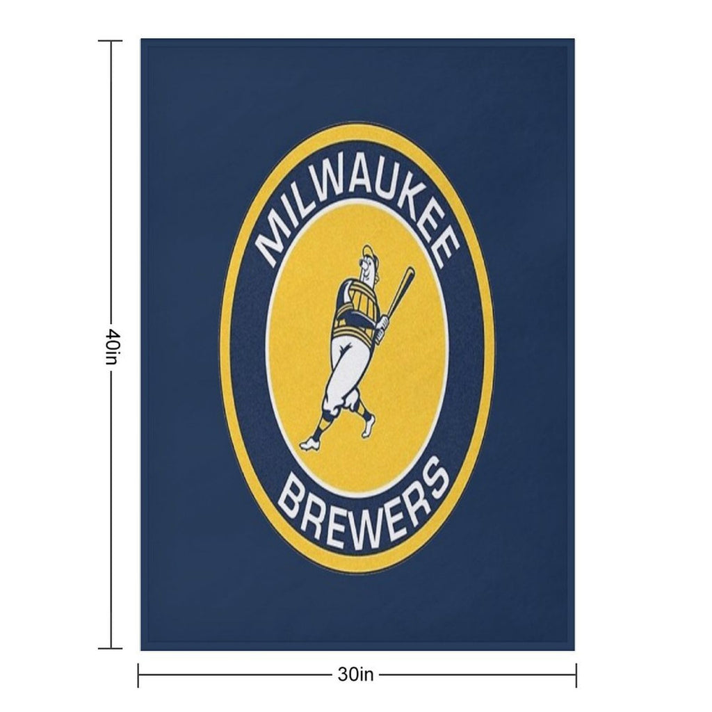 Best of Brwer of Milwaukees Logo Quick-dry Throw Blanket