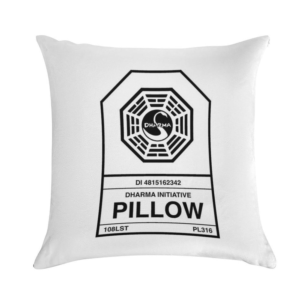 Dharma Initiative Pillow Soft Hidden Zipper Throw Pillow