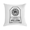 Dharma Initiative Pillow Soft Hidden Zipper Throw Pillow