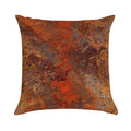 Gold And Rust Soft Luxury Feel Throw Pillow