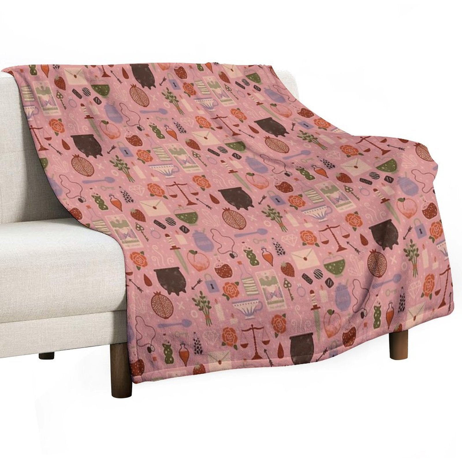 Love Potion Easy Care Throw Blanket