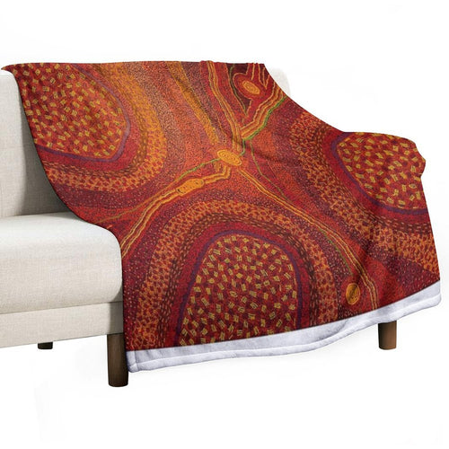 Australian Aboriginal Art Vintage Quick-dry Throw Blanket