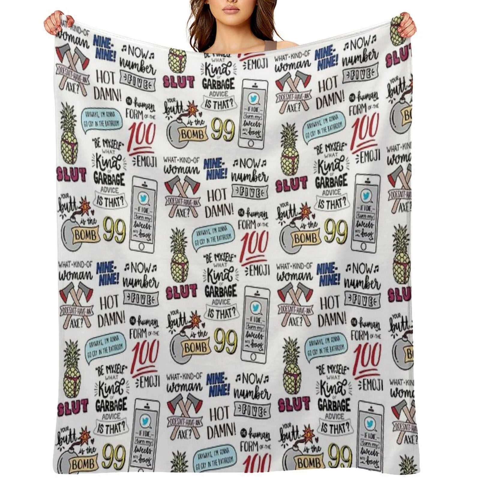 Brooklyn Nine Nine  Version 2  TV Show Art Versatility Throw Blanket