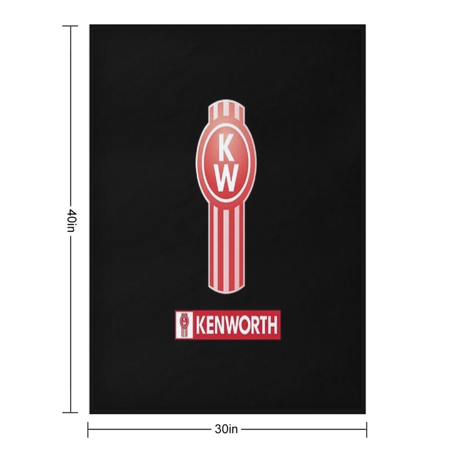 Kenworth Logo Truck Australian Comfort Throw Blanket
