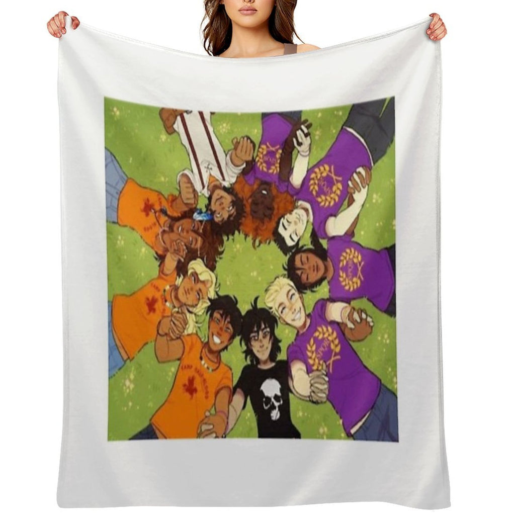 Heroes Of Olympus Wrinkle-free Throw Blanket