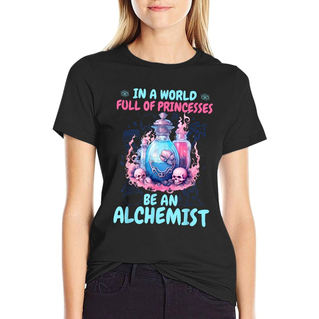 Arcane Elixirs  Enchanteds Mystic Alchemist Potion Master Magical Arts Womens Fantasy - Black, Small,  High-quality Stitching T-Shirt