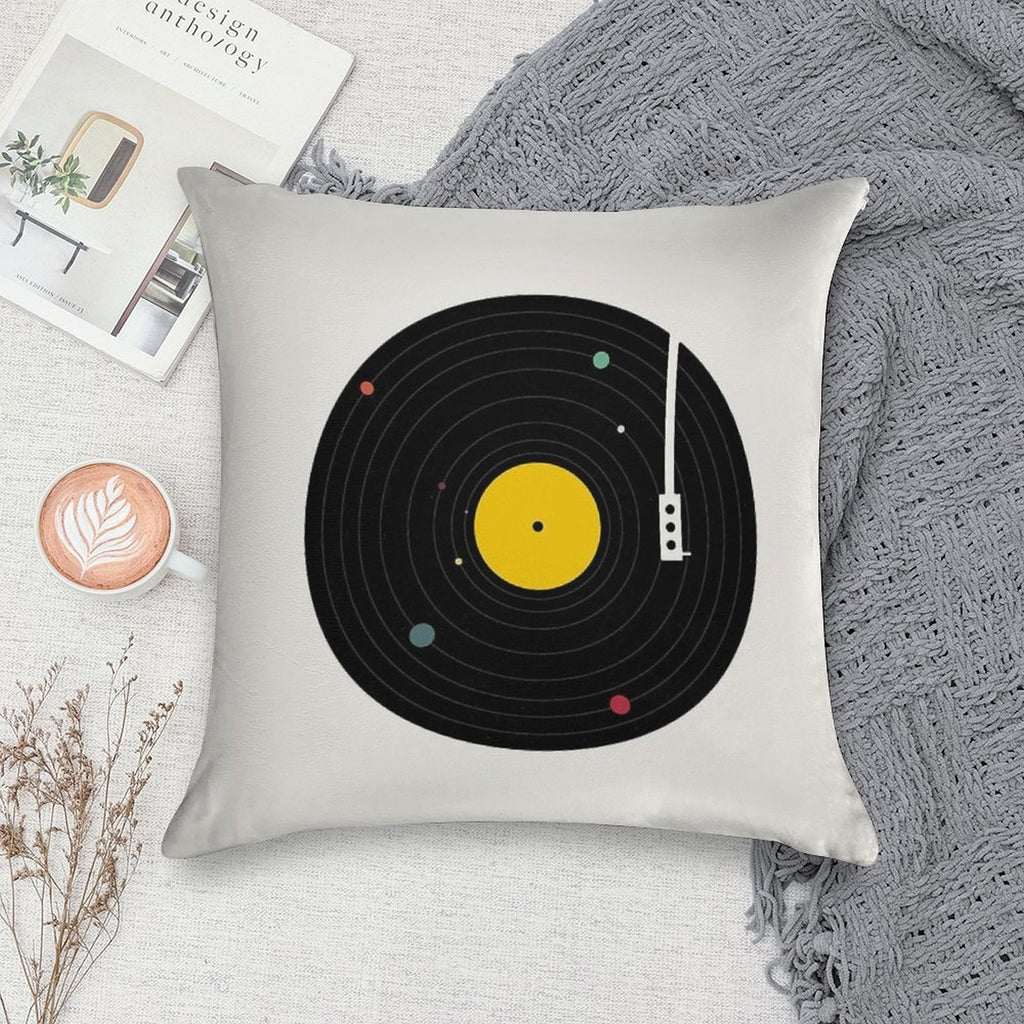 Music Everywhere Soft Shrink-Resistant Throw Pillow