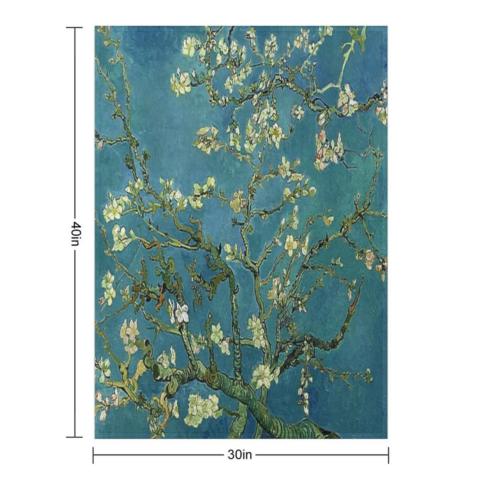 Van Gogh Almond Blossoms Versatility Throw Blanket